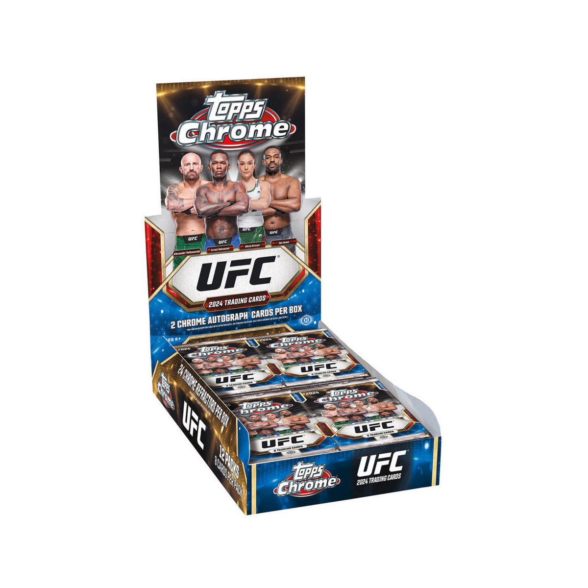 2024 Topps UFC Chrome Hobby 12 Box Case