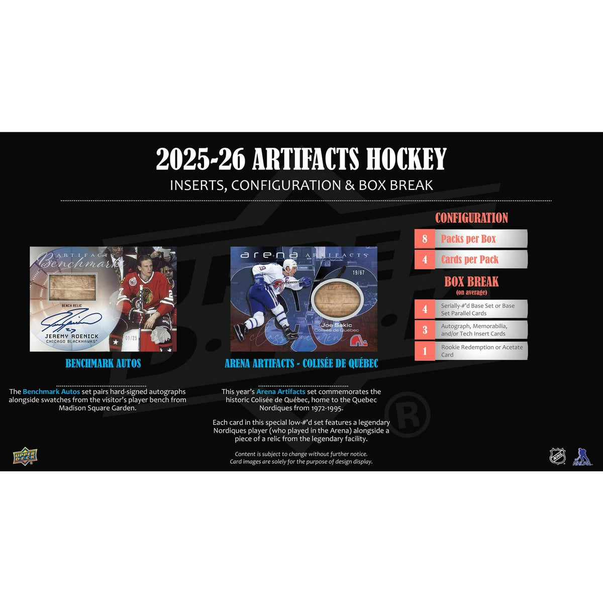 2025/26 Upper Deck Artifacts Hockey Hobby 20-Box Case
