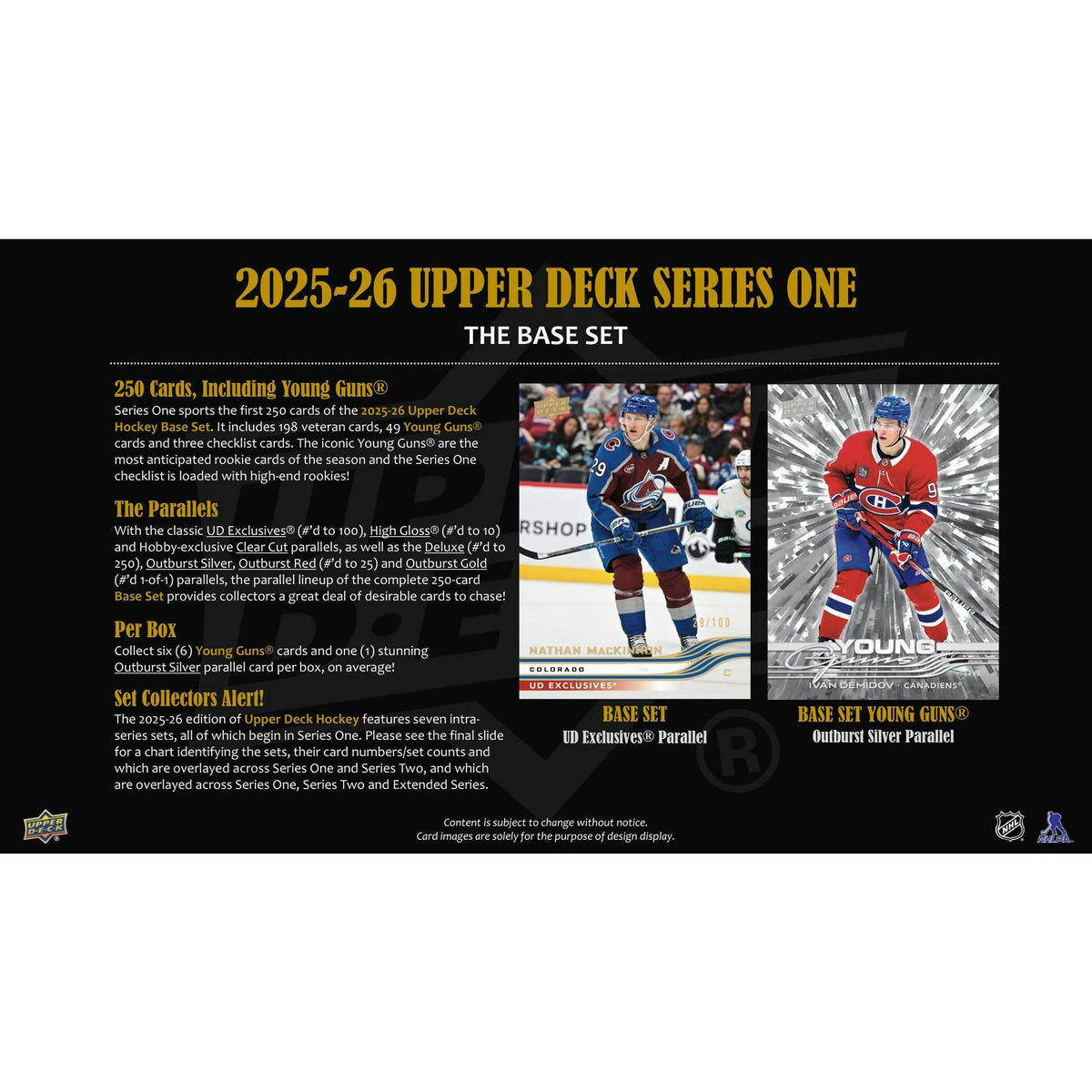 2025/26 Upper Deck Series 1 Hockey Hobby 12-Box Case