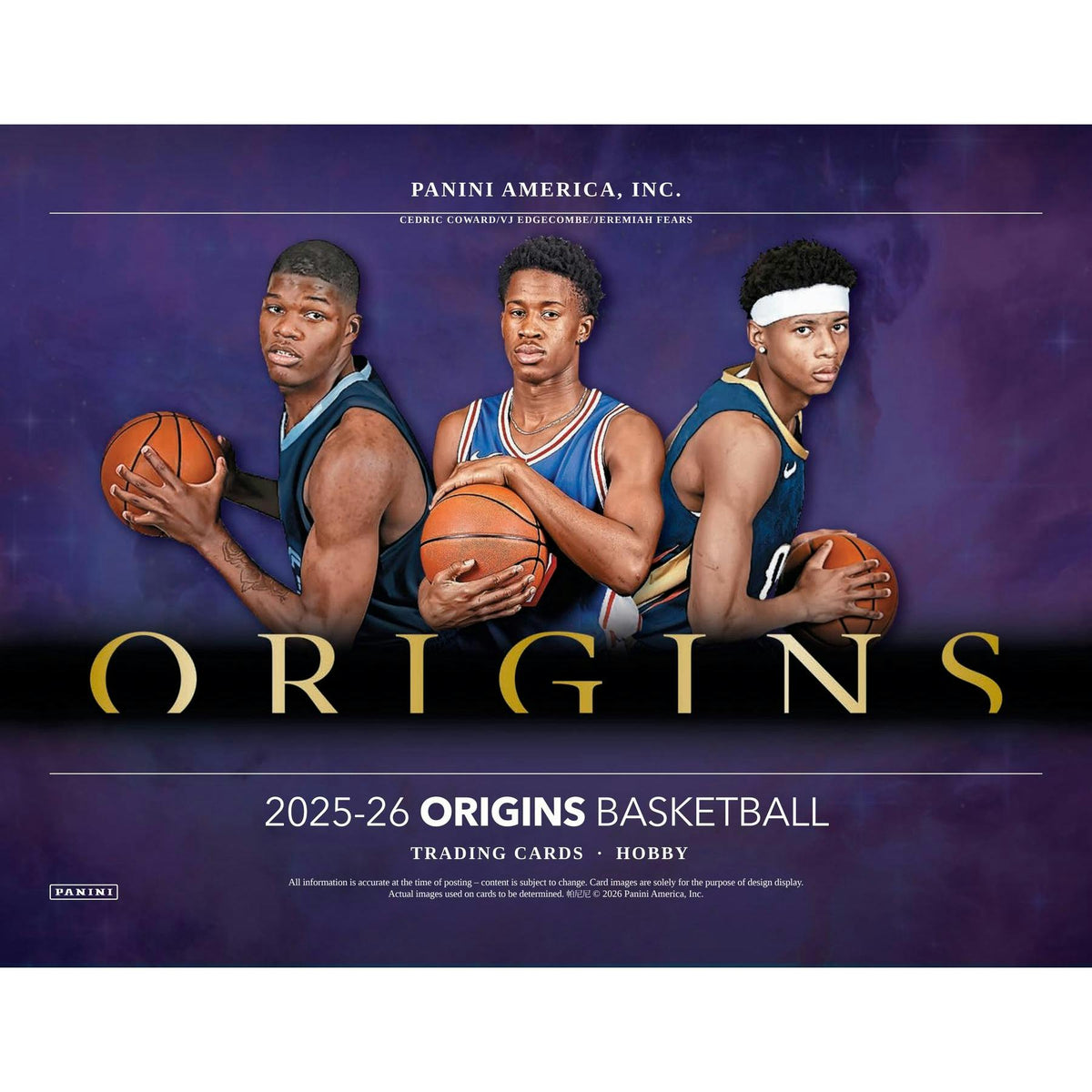 2025/26 Panini Origins Basketball Hobby 12-Box Case (Presell)