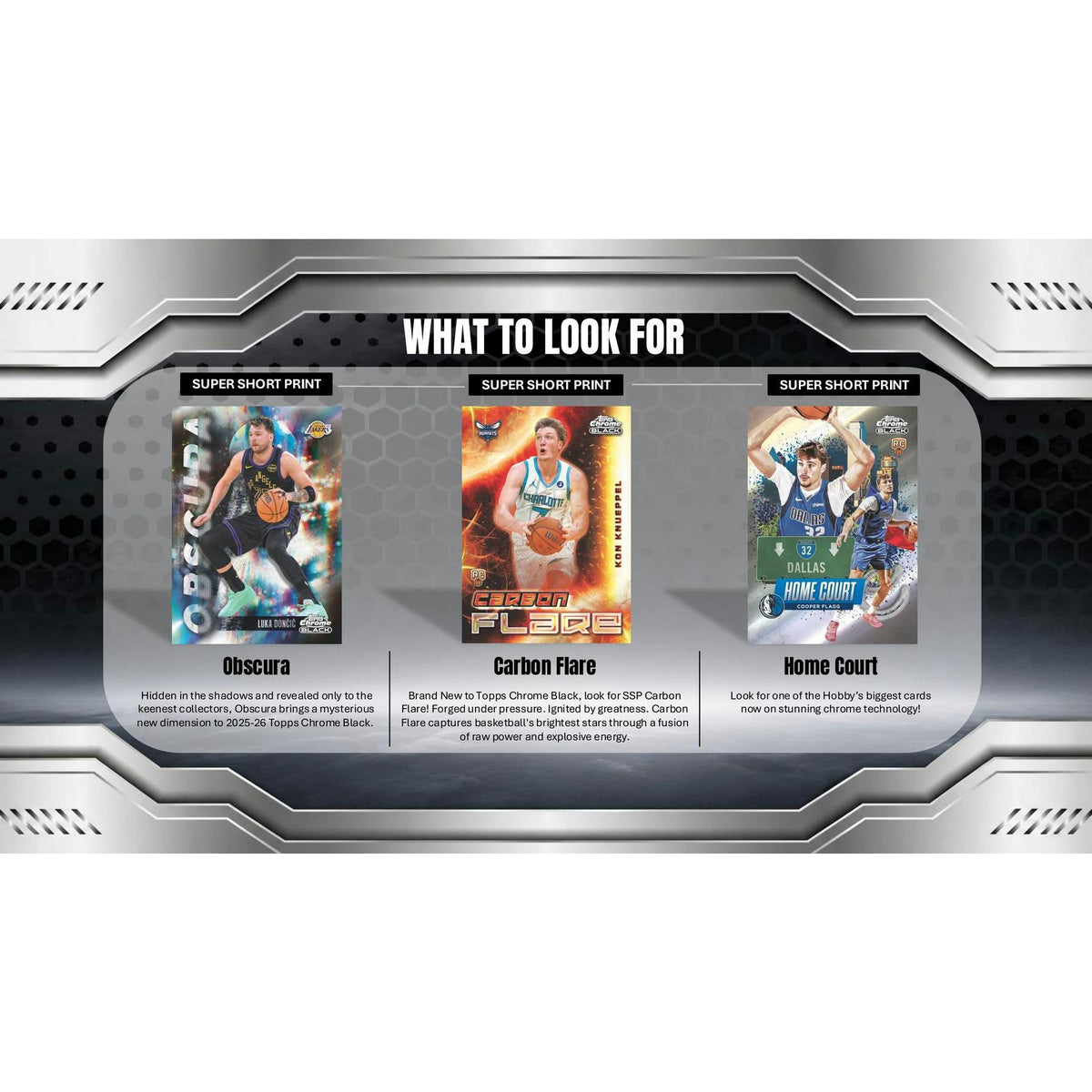 2025/26 Topps Chrome Black Basketball Hobby Box (Presell)