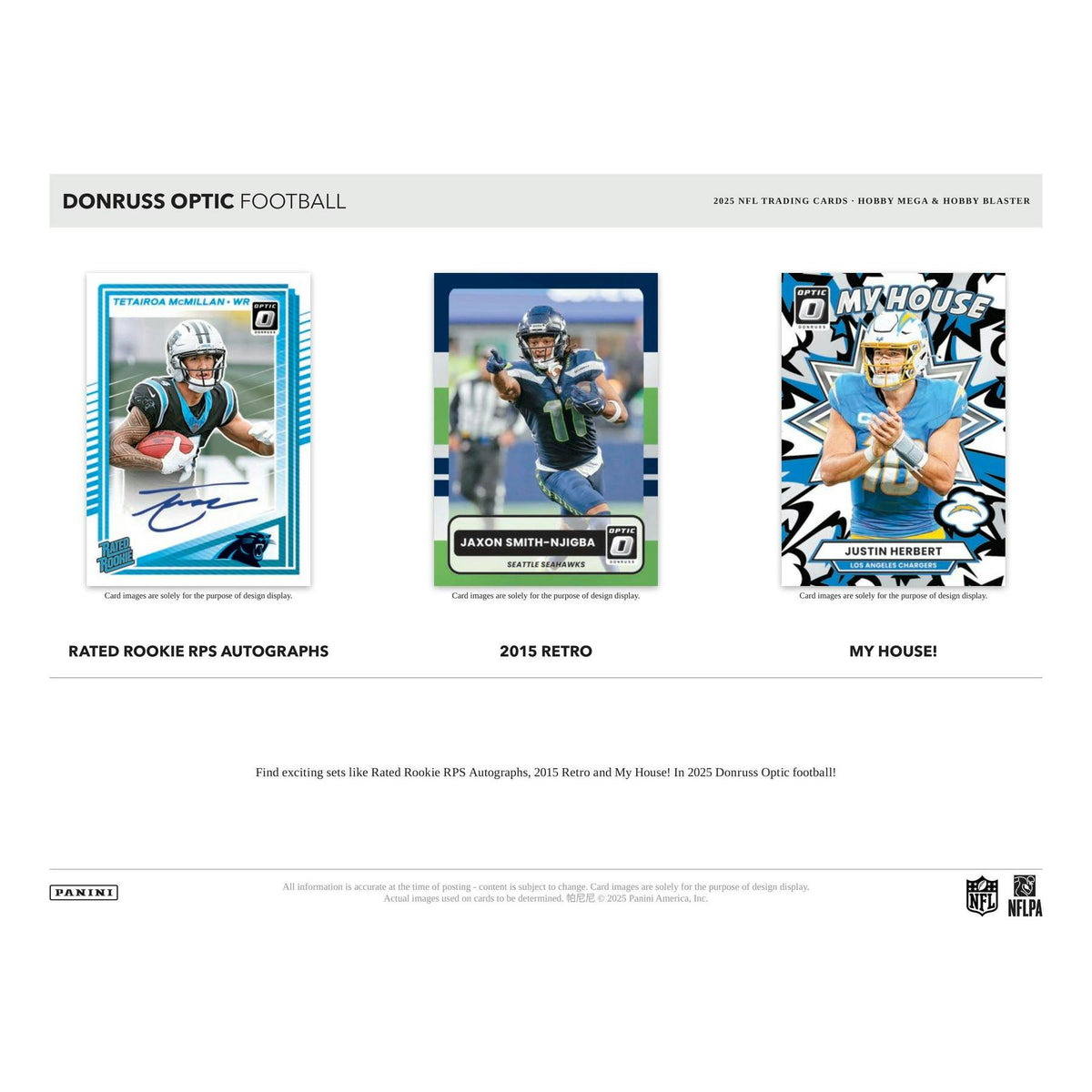 2025 Panini Donruss Optic Football Mega Hobby 20-Box Case