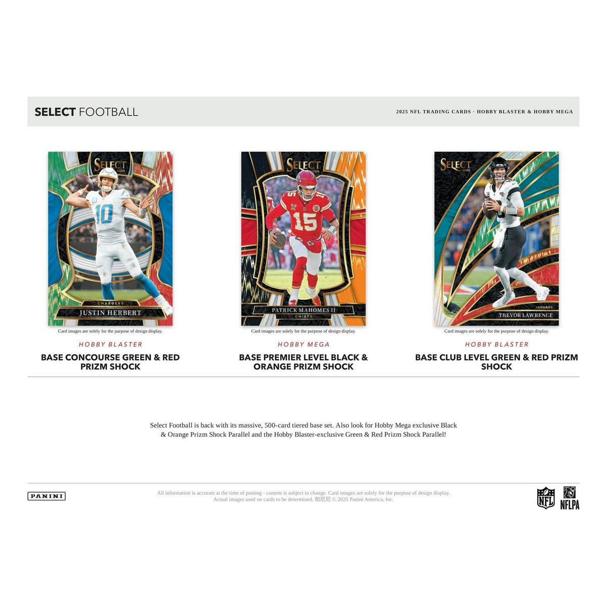 2025 Panini Select Football Mega Hobby 20-Box Case