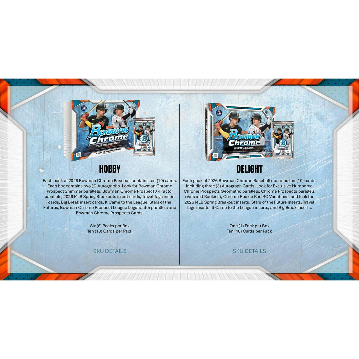 2026 Bowman Chrome Baseball Mega 20-Box Case (Presell)