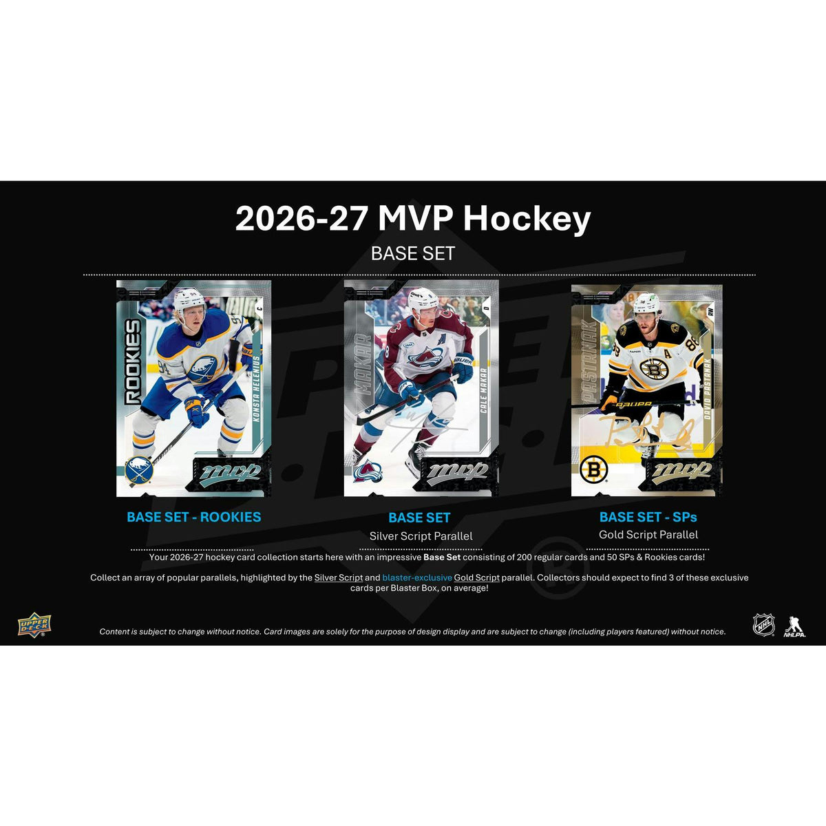2026/27 Upper Deck MVP Hockey 36-Pack Retail 20-Box Case