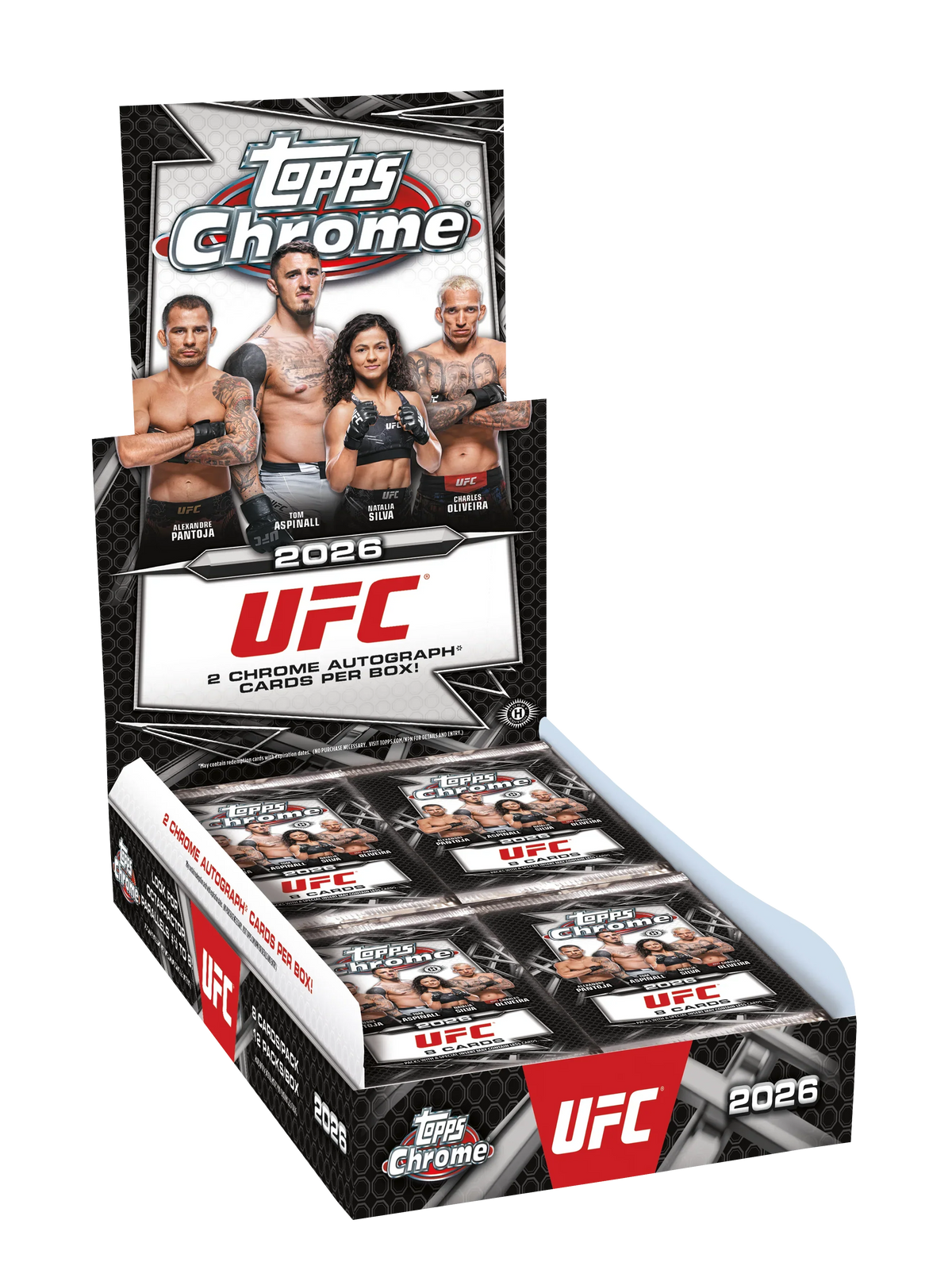 2026 Topps Chrome UFC Hobby 12 Box Case