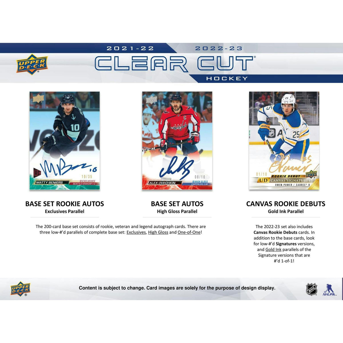 2022/23 Upper Deck Clear Cut Hockey Hobby 30-Box Case