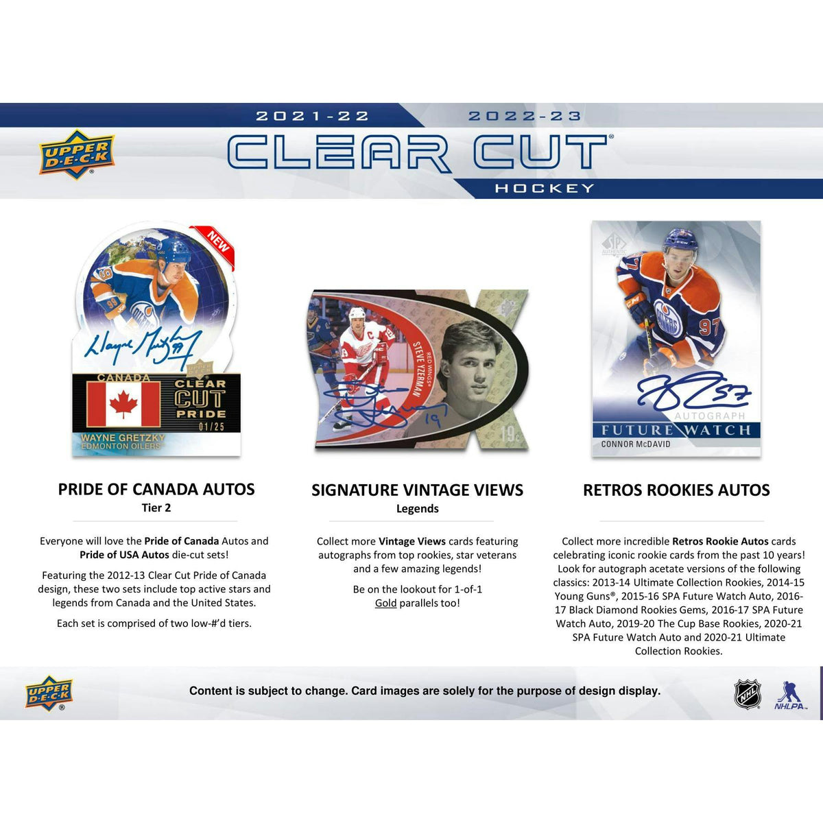 2022/23 Upper Deck Clear Cut Hockey Hobby 30-Box Case