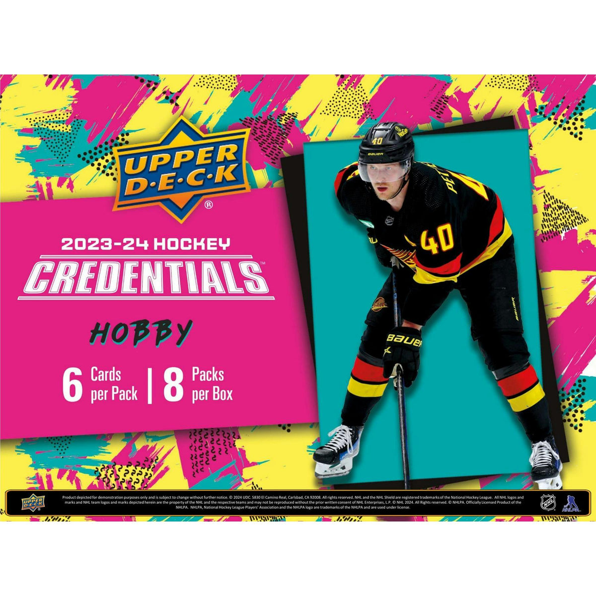 2023/24 Upper Deck Credentials Hockey Hobby 20-Box Case