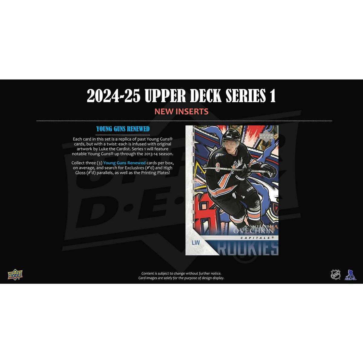 2024/25 Upper Deck Series 1 Hockey Hobby 12-Box Case