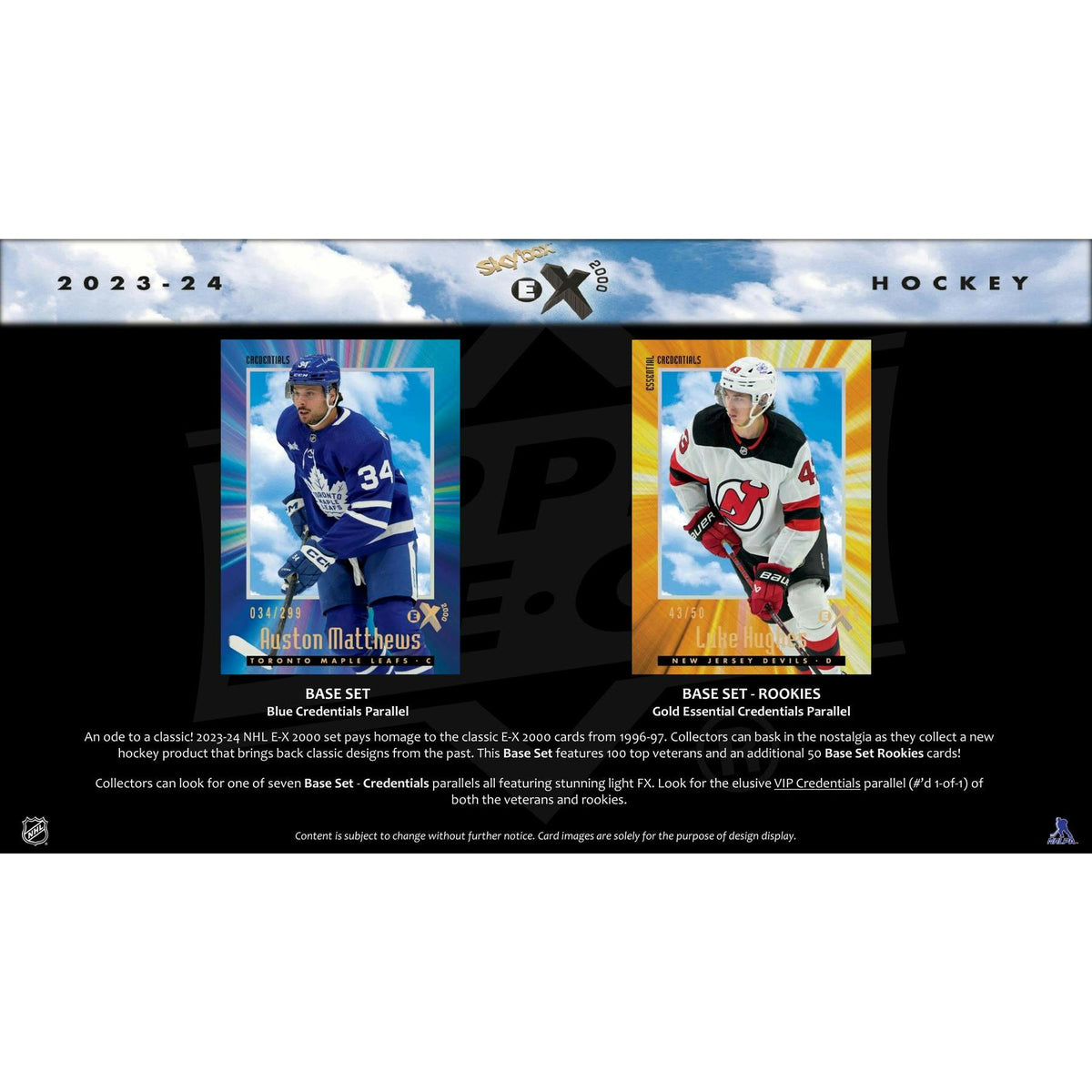 2023/24 Upper Deck Skybox E-X 2000 Hockey Hobby 12-Box Case