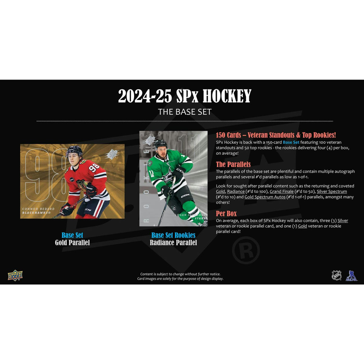 2024/25 Upper Deck SPx Hockey Hobby 20-Box Case