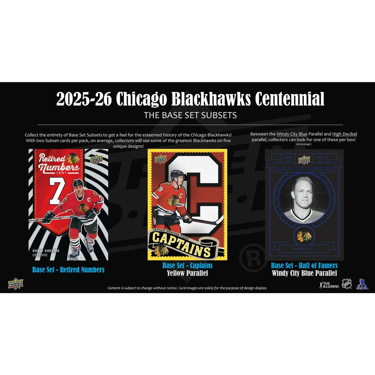 2025/26 Upper Deck Chicago Blackhawks Centennial Hockey Hobby 16-Box Case