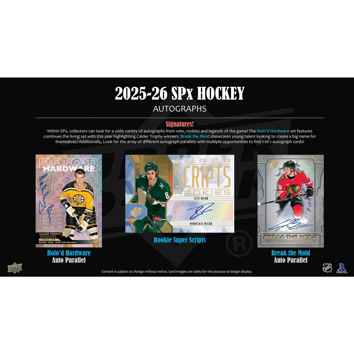 2025/26 Upper Deck SPx Hockey Hobby 20-Box Case
