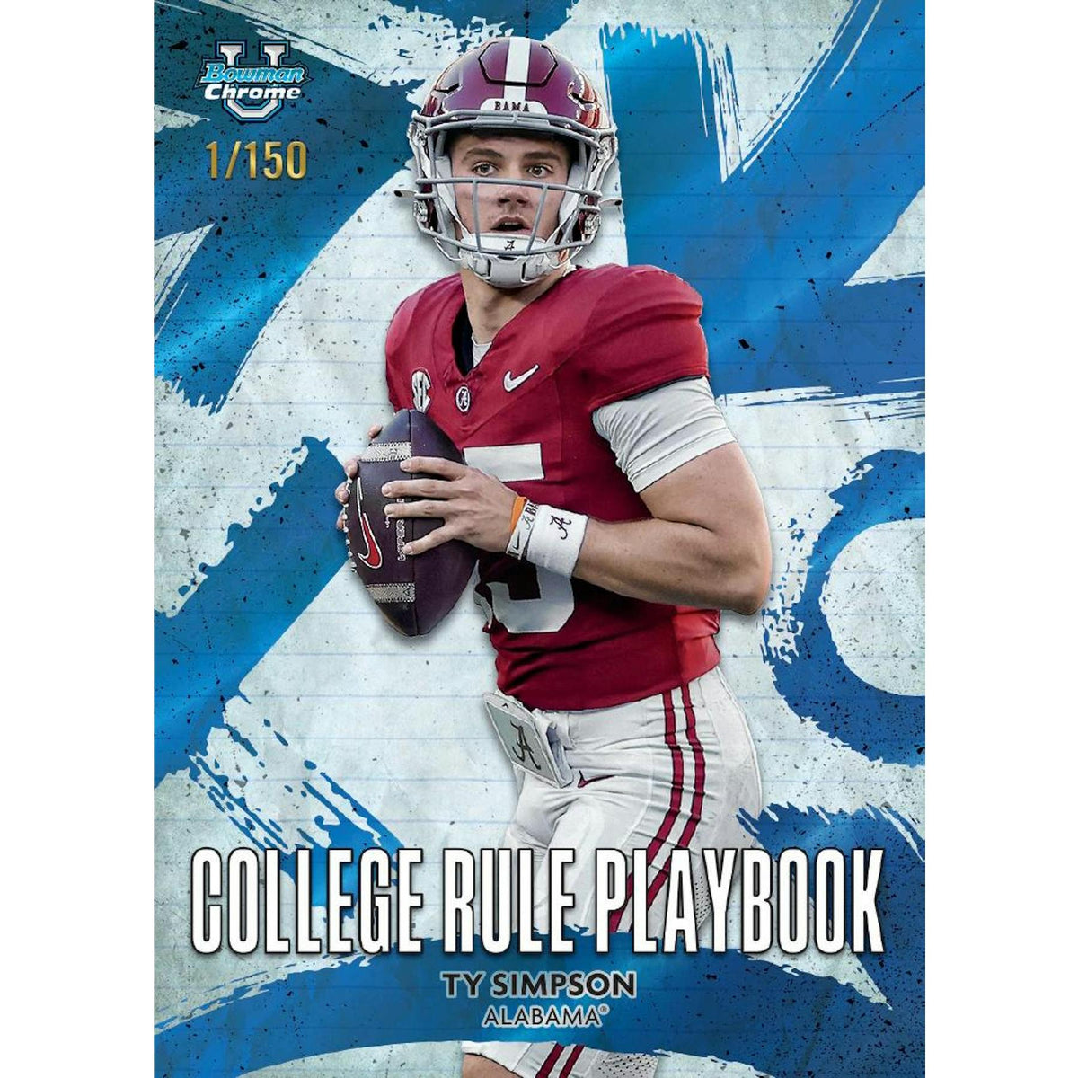 2025 Bowman University Chrome Football Mega 20-Box Case