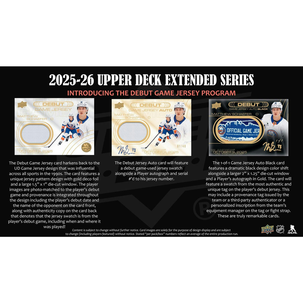 2025/26 Upper Deck Extended Series Hockey Hobby 12-Box Case