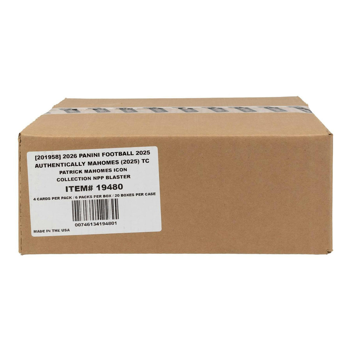 2025 Panini Mahomes Icon Collection Football Blaster 20-Box Case