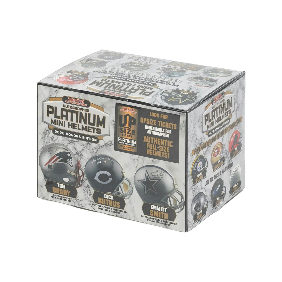 2026 TriStar Autographed Platinum Football Mini Helmets Honors Edition Hobby 8-Box Case