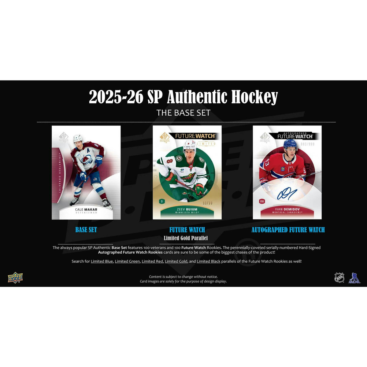 2025/26 Upper Deck SP Authentic Hockey Hobby 16-Box Case