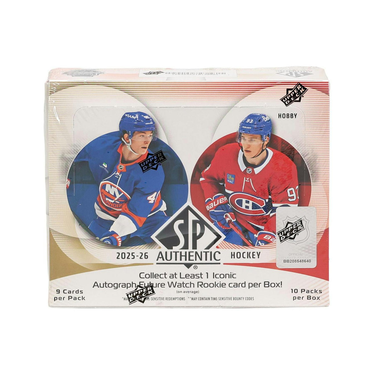2025/26 Upper Deck SP Authentic Hockey Hobby 16-Box Case