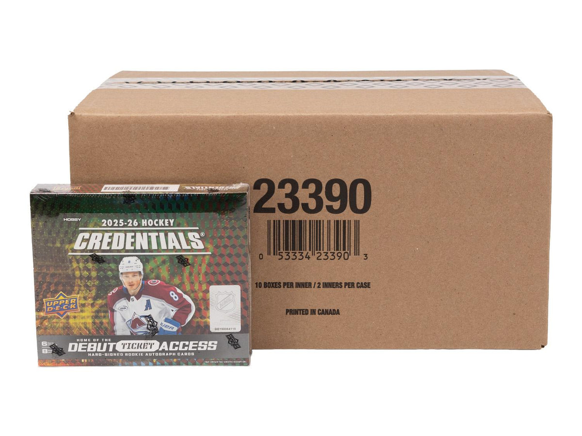 2025/26 Upper Deck Credentials Hockey Hobby 20-Box Case