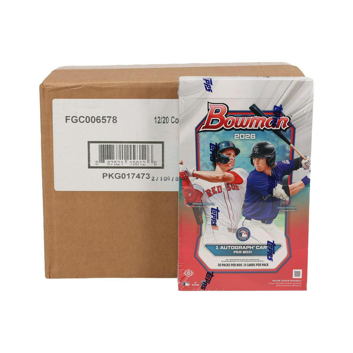 2026 Bowman Baseball Hobby 12-Box Case