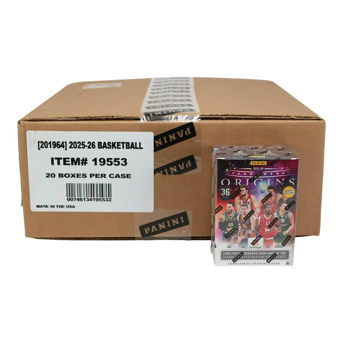 2025/26 Panini Origins EuroLeague Basketball H2 20-Box Case