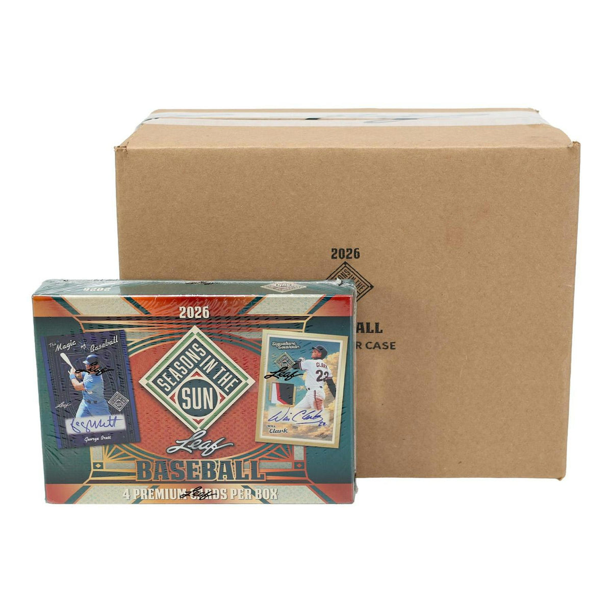 2026 Leaf Seasons in the Sun Baseball Hobby 10-Box Case