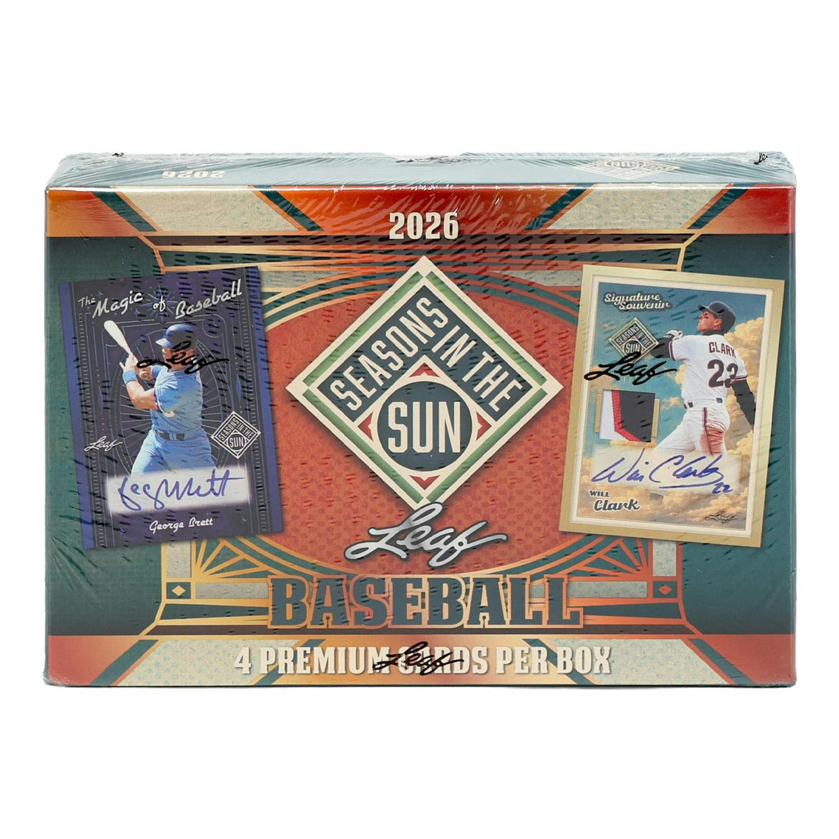 2026 Leaf Seasons in the Sun Baseball Hobby 10-Box Case
