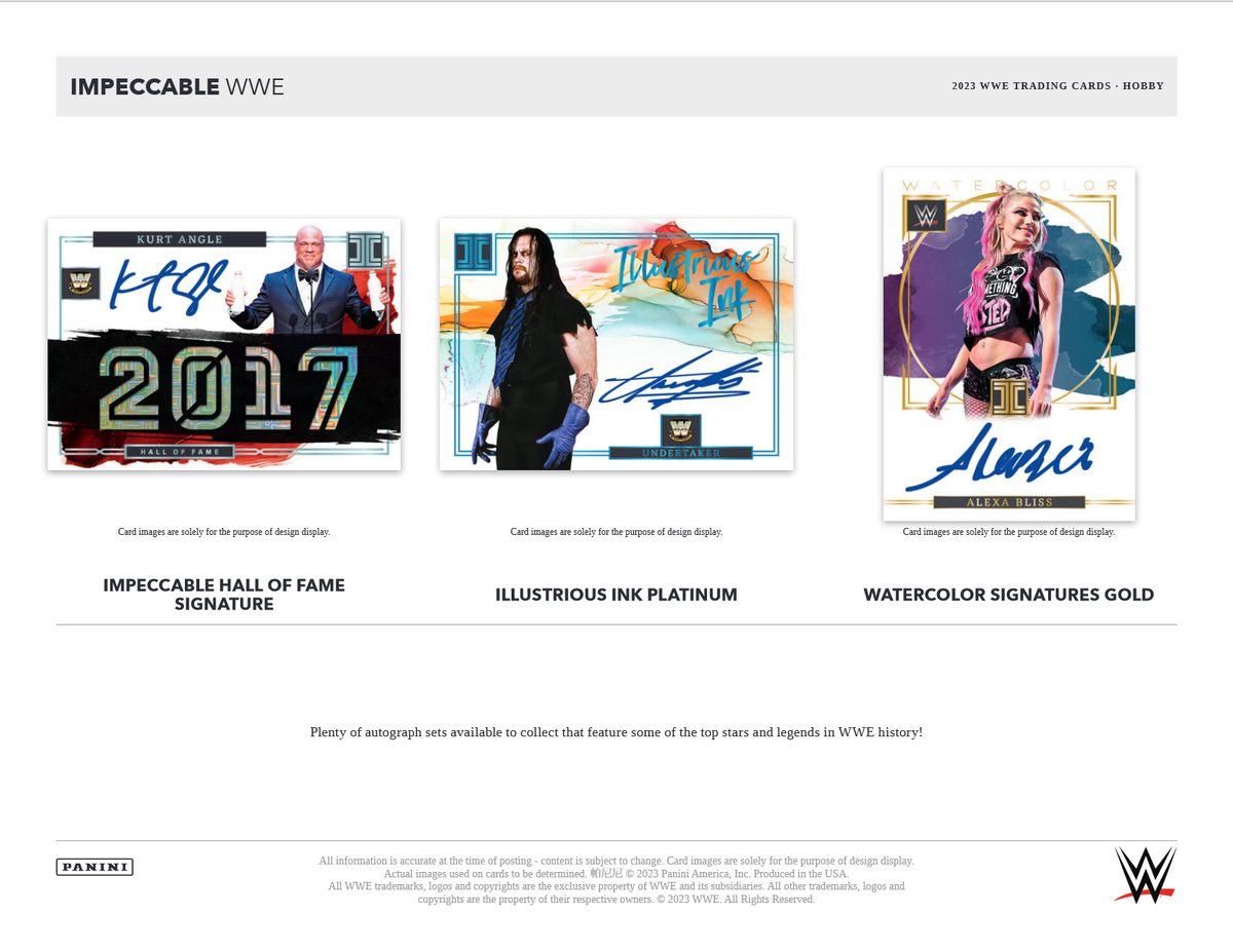 2023 Panini Impeccable WWE Hobby 3 Box Case