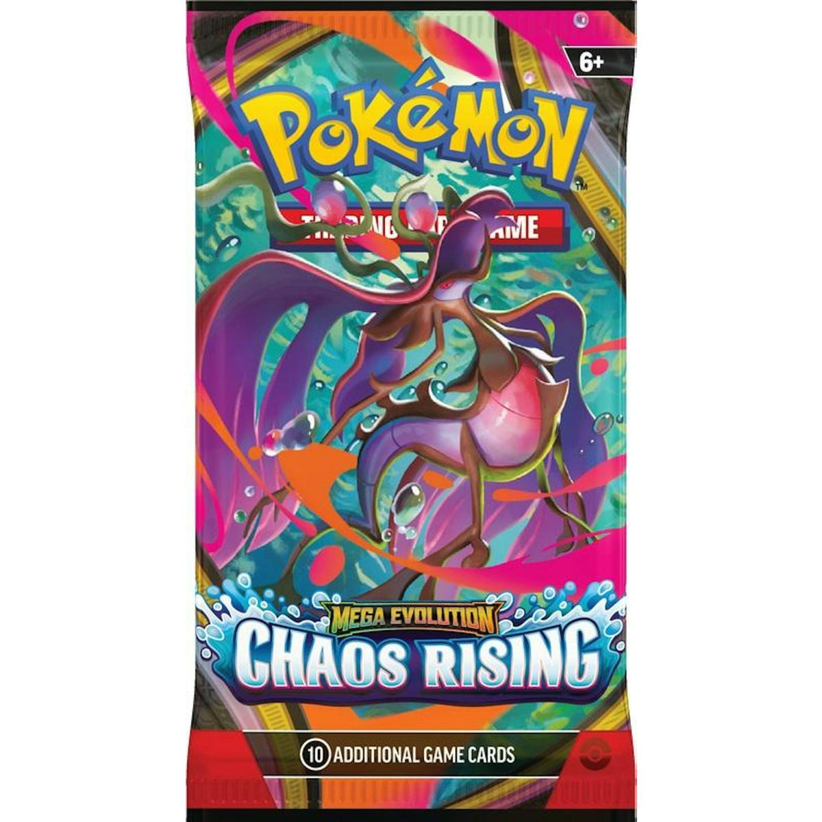 Pokemon Mega Evolution: Chaos Rising 6-Pack Booster 25-Bundle Case