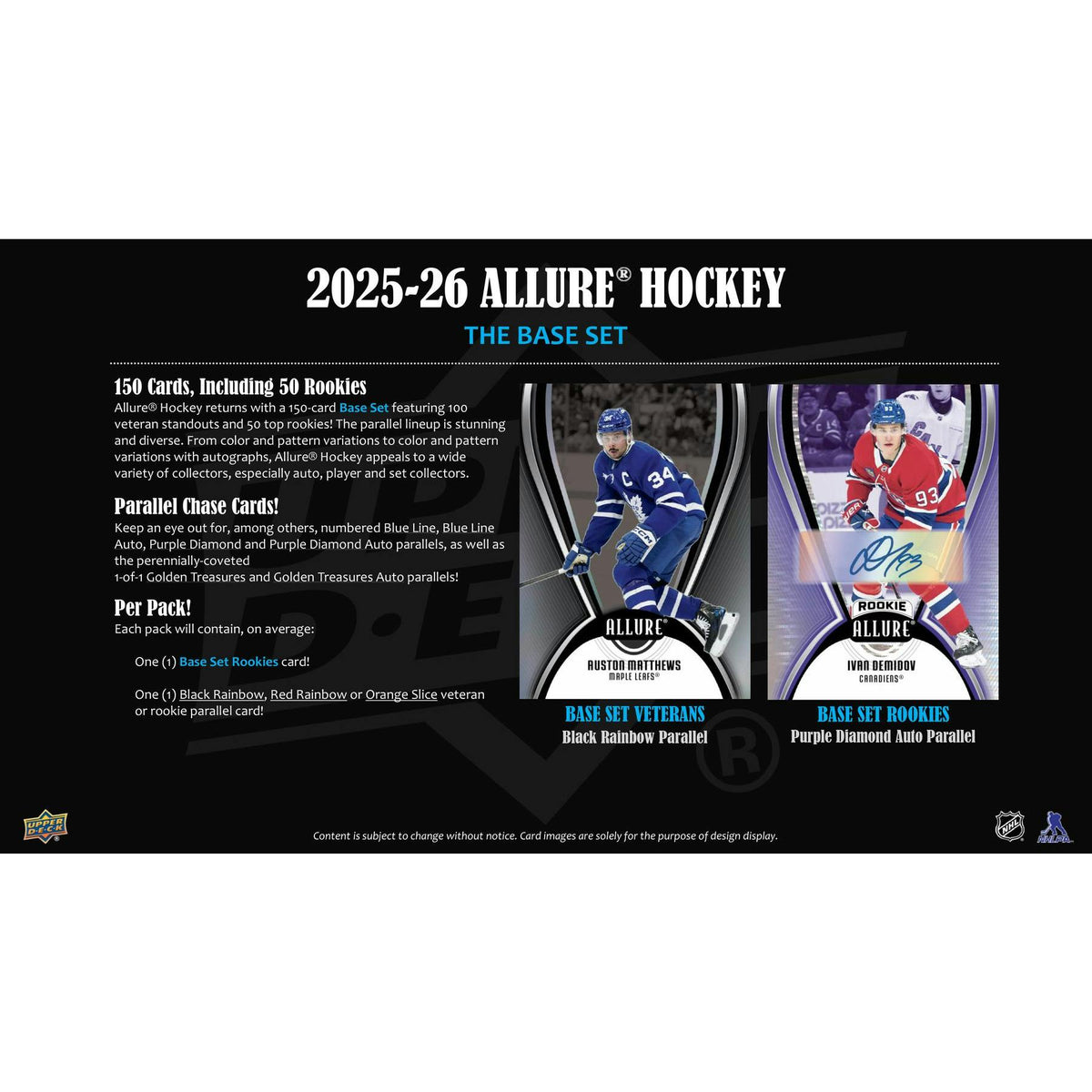 2025/26 Upper Deck Allure Hockey Hobby 18-Box Case