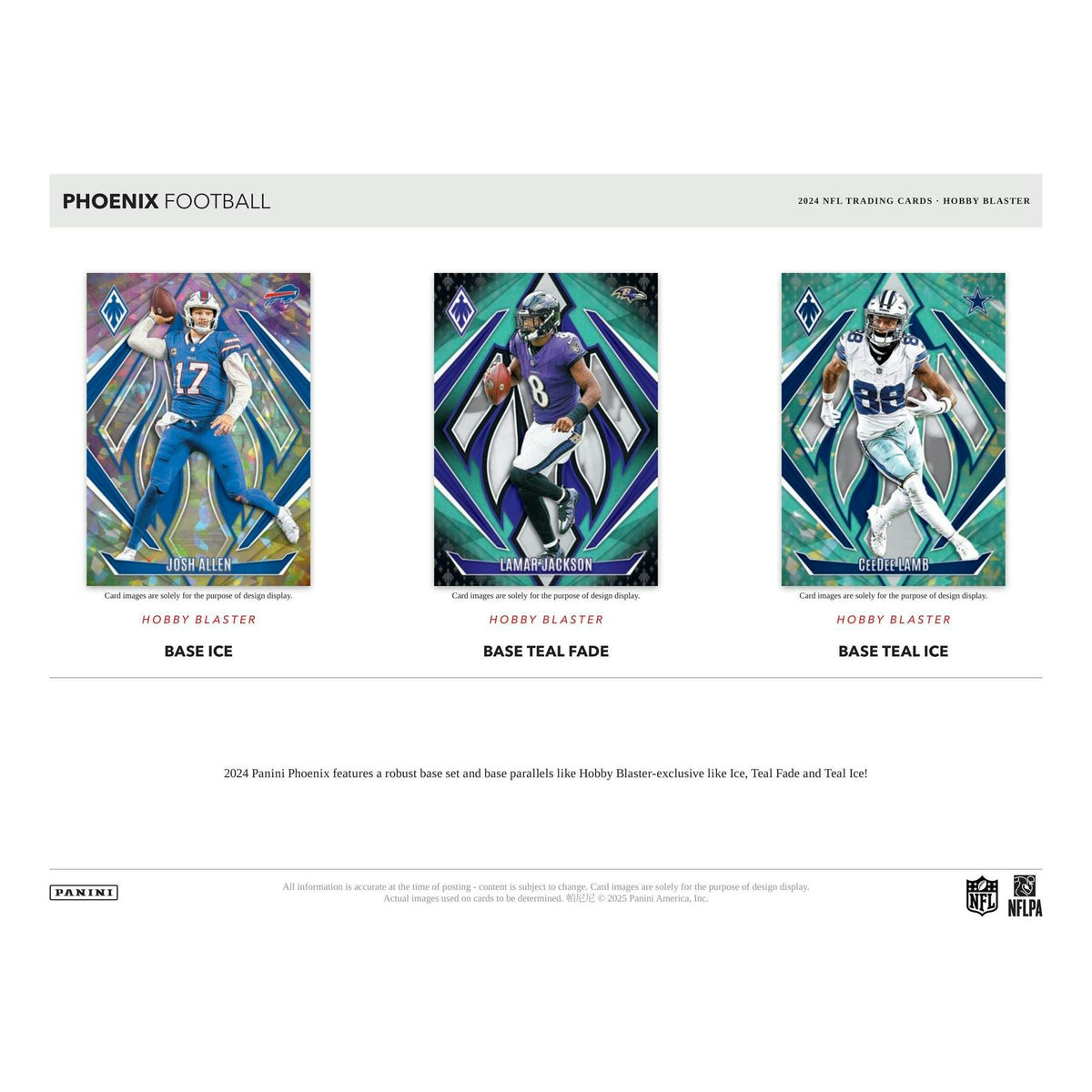 2024 Panini Phoenix Football Blaster Hobby 20-Box Case (Teal Parallels!)