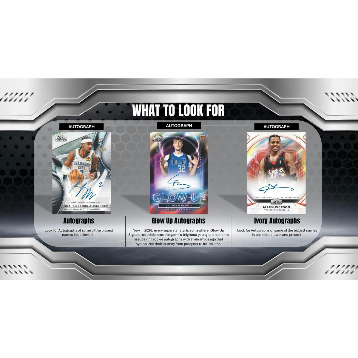 2025/26 Topps Chrome Black Basketball Hobby 8-Box Case (Presell)
