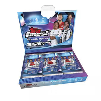 2025-26 Topps UEFA Club Competitions Finest Soccer Hobby 8 Box Case