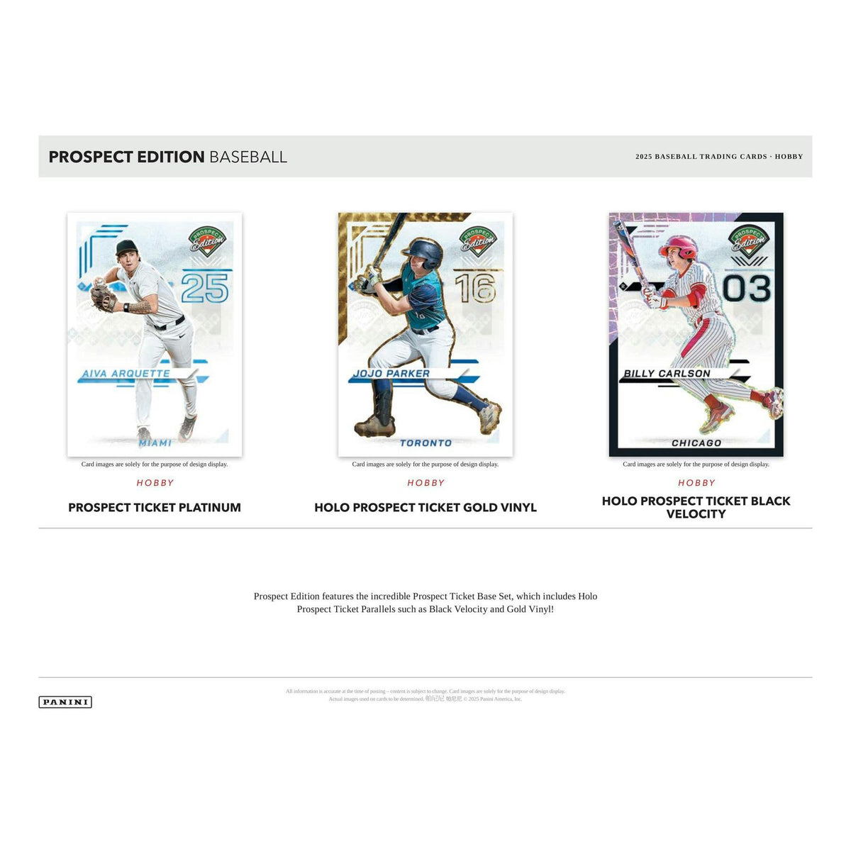 2025 Panini Prospect Edition Baseball Hobby 20-Box Case