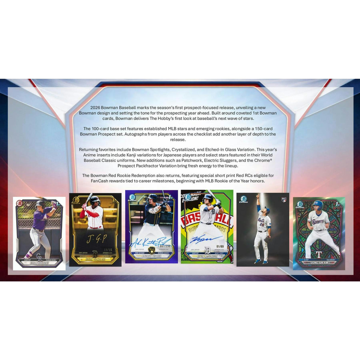 2026 Bowman Baseball Hobby 12-Box Case