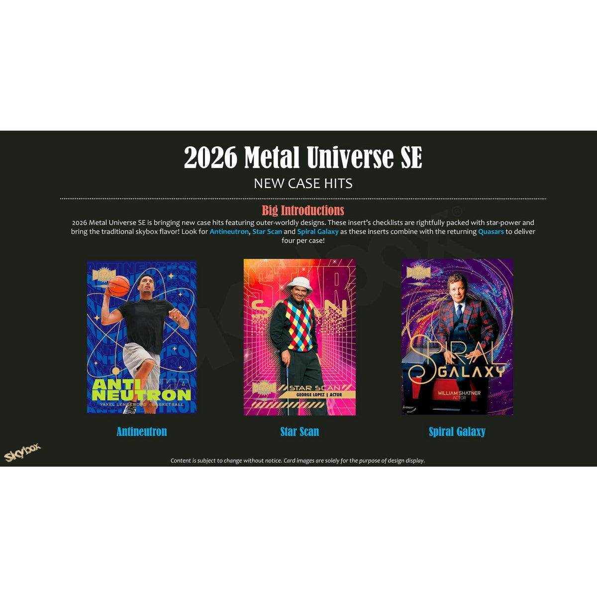 2026 Upper Deck Metal Universe SE Hobby 12-Box Case (Presell)