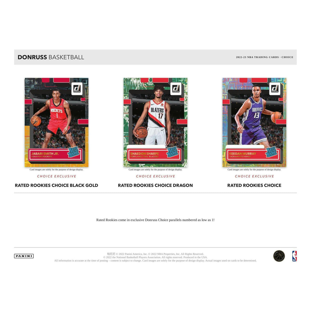 2022/23 Panini Donruss Basketball Choice 20-Box Case