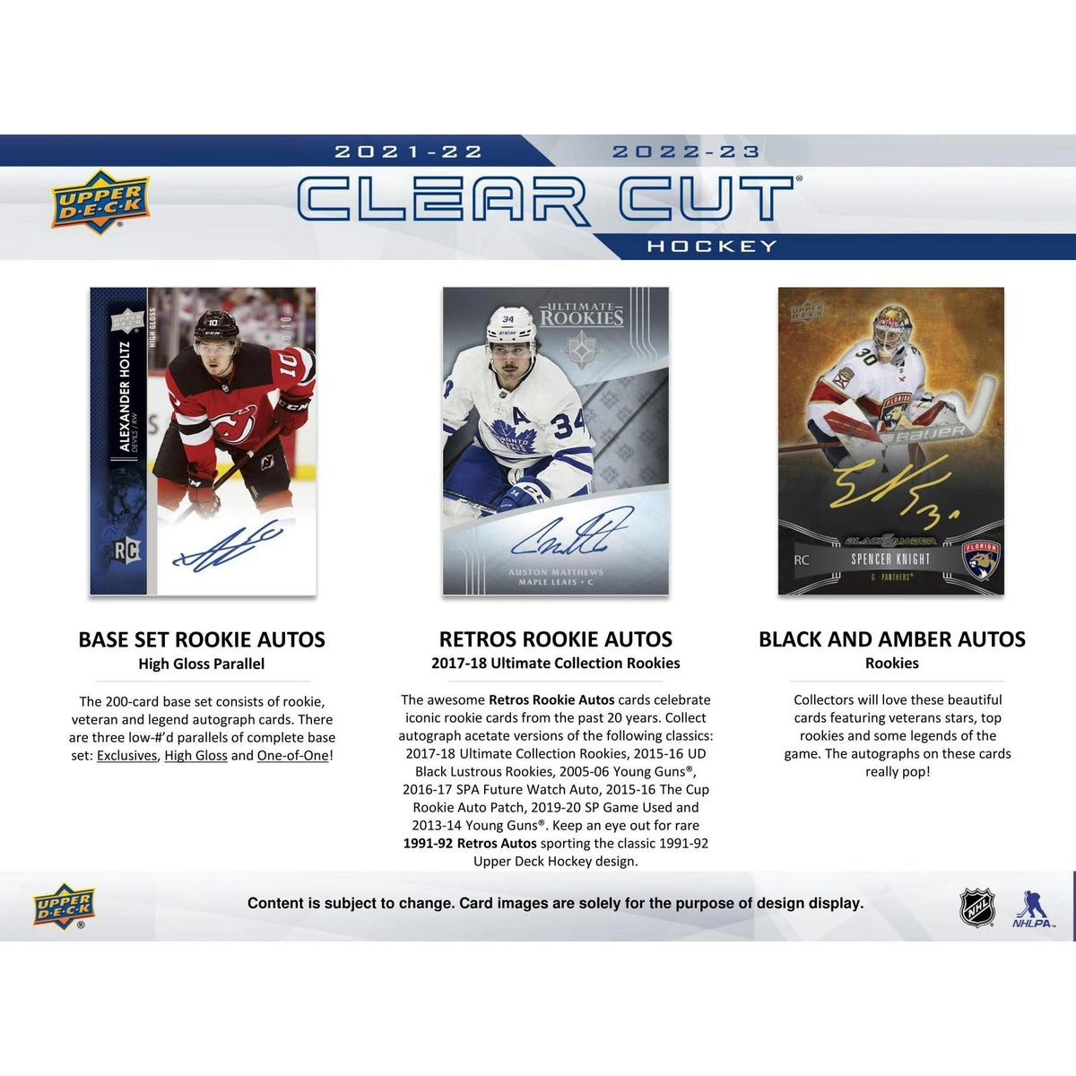 2022/23 Upper Deck Clear Cut Hockey Hobby 30-Box Case