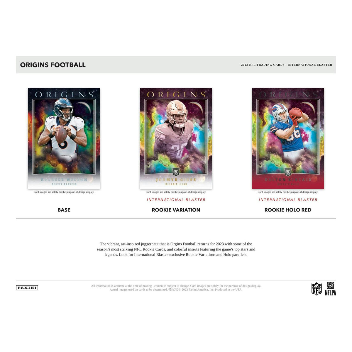 2023 Panini Origins International Football Blaster 20-Box Case
