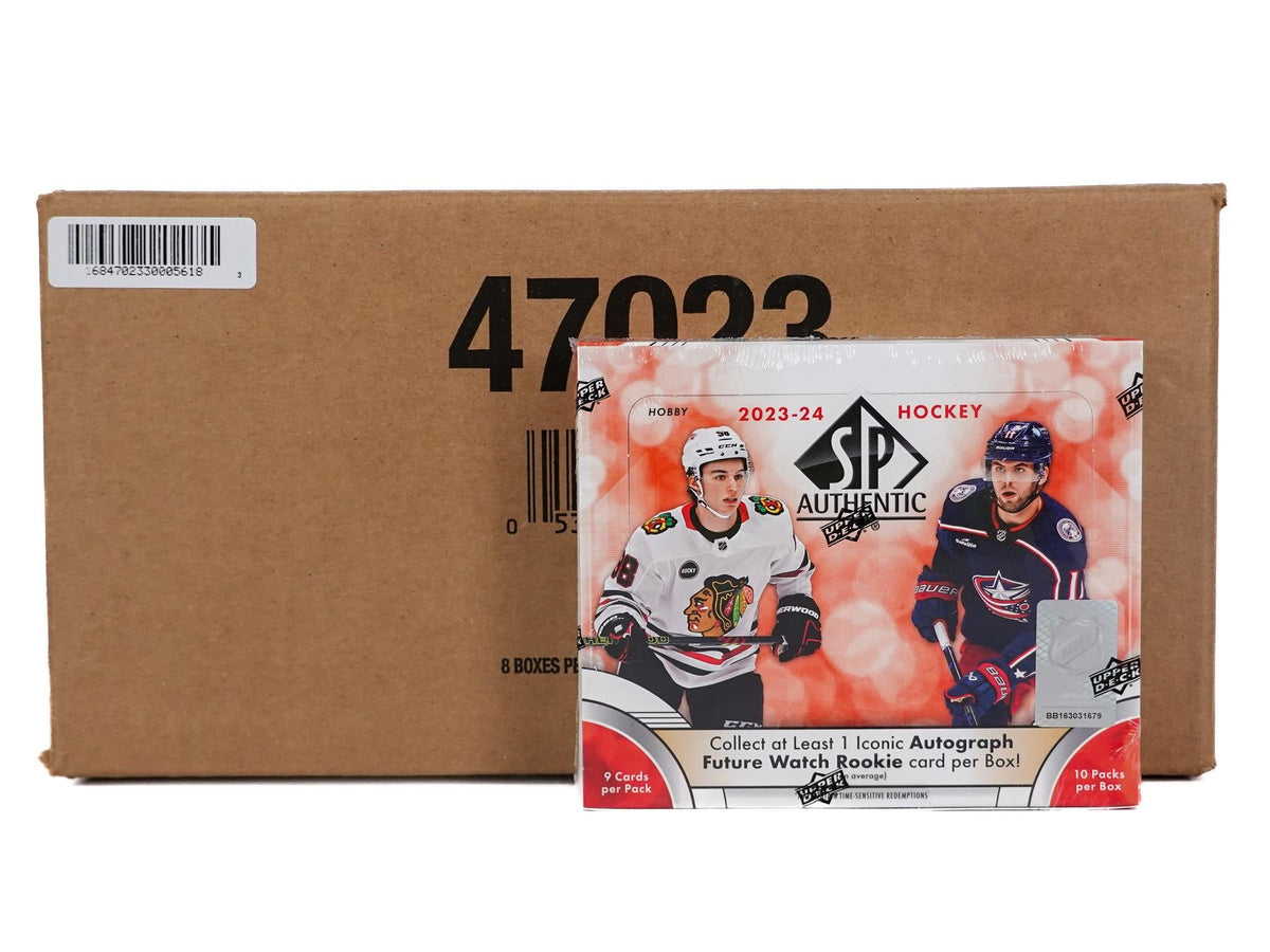 2023/24 Upper Deck SP Authentic Hockey Hobby 16-Box Case