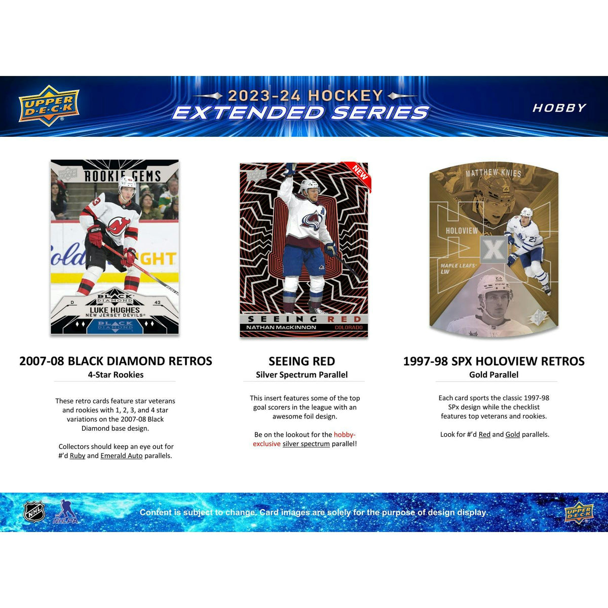 2023/24 Upper Deck Extended Series Hockey Hobby 12-Box Case