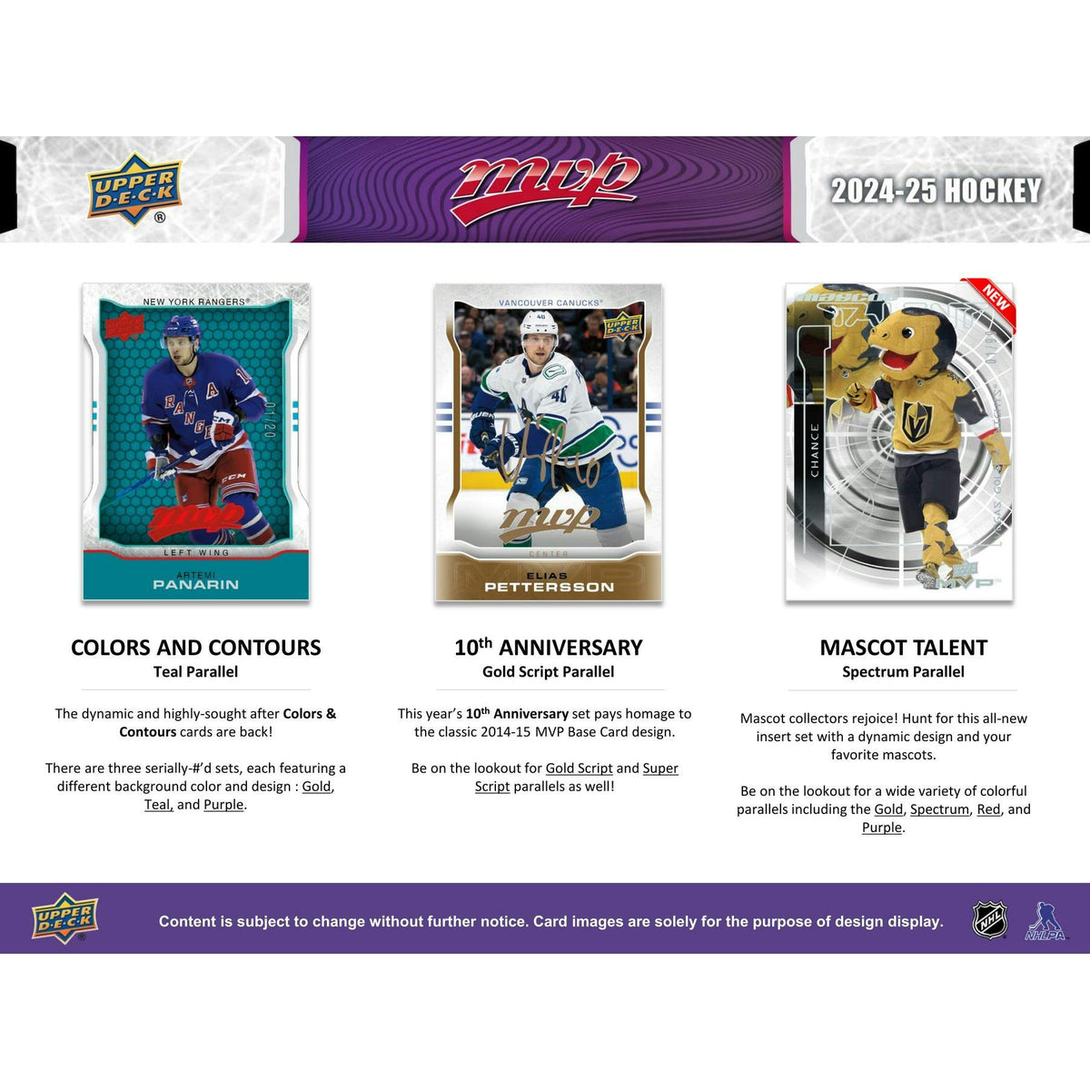 2024/25 Upper Deck MVP Hockey Hobby 20-Box Case