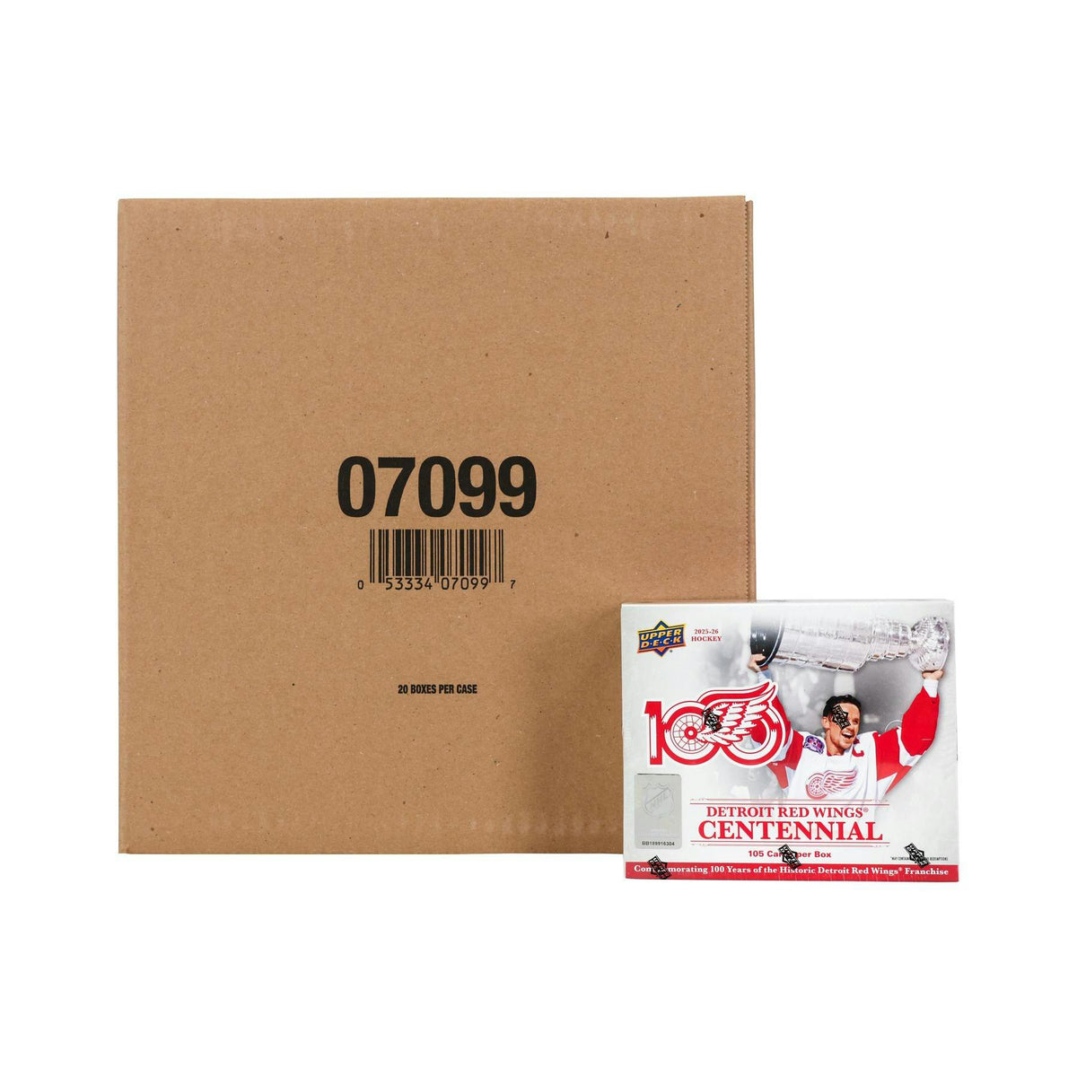 2025/26 Upper Deck Detroit Red Wings Centennial Hockey Box 20-Set Case