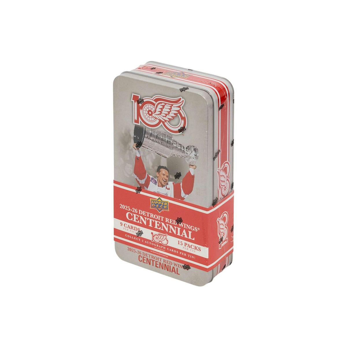 2025/26 Upper Deck Detroit Red Wings Centennial Hockey Hobby 16-Box Case