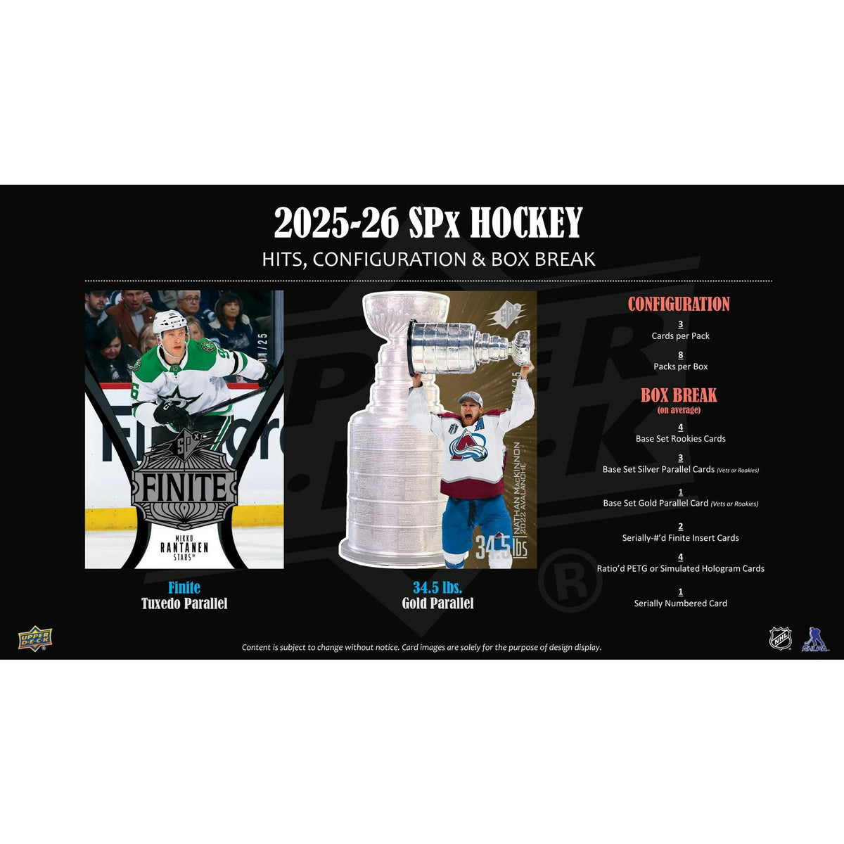 2025/26 Upper Deck SPx Hockey Hobby 20-Box Case