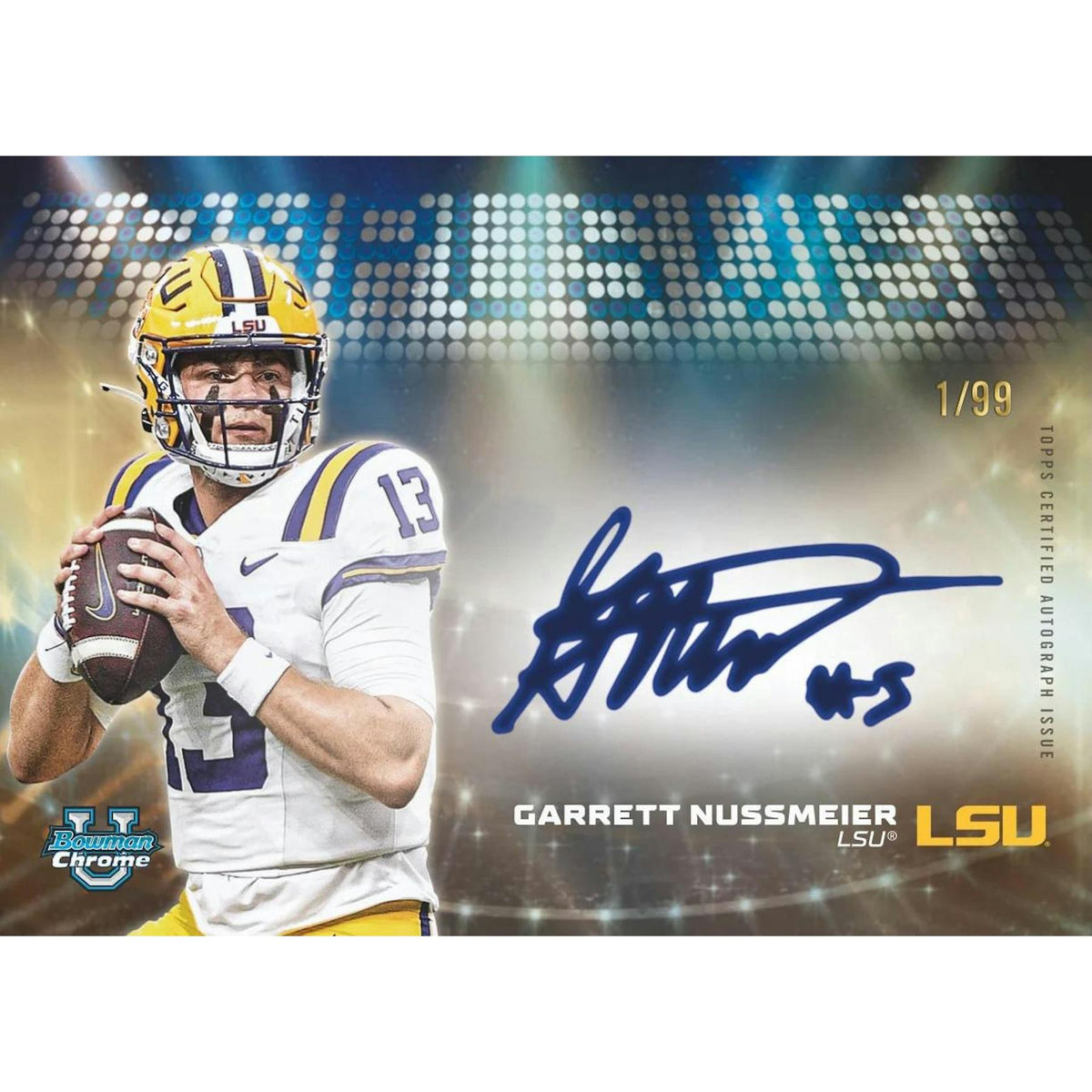 2025 Bowman University Chrome Football Mega 20-Box Case