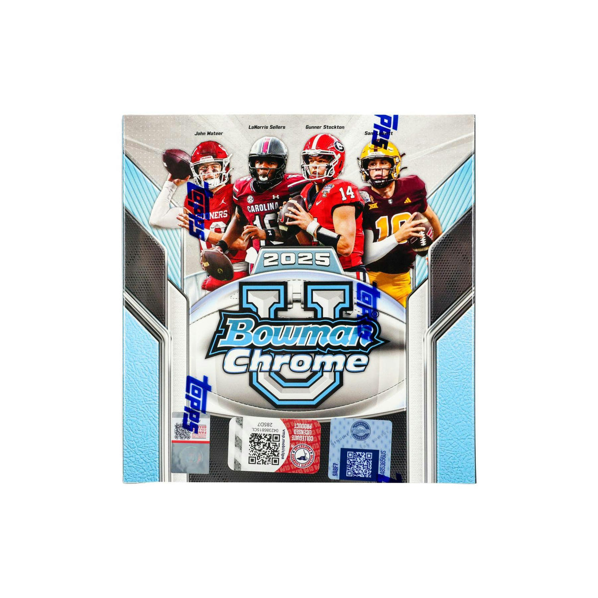 2025 Bowman University Chrome Football Mega 20-Box Case