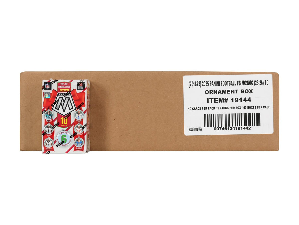 2025 Panini Mosaic Football Ornament 40-Box Case